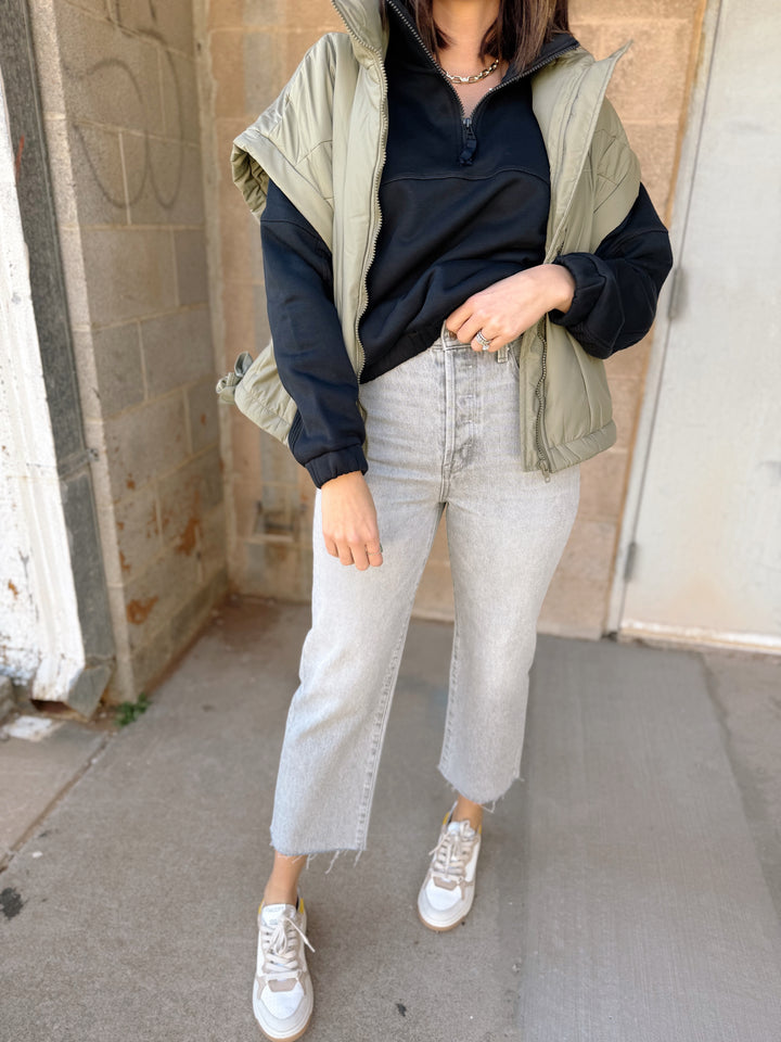 Pistola | Cassie Crop Super High Rise Straight - Enigma