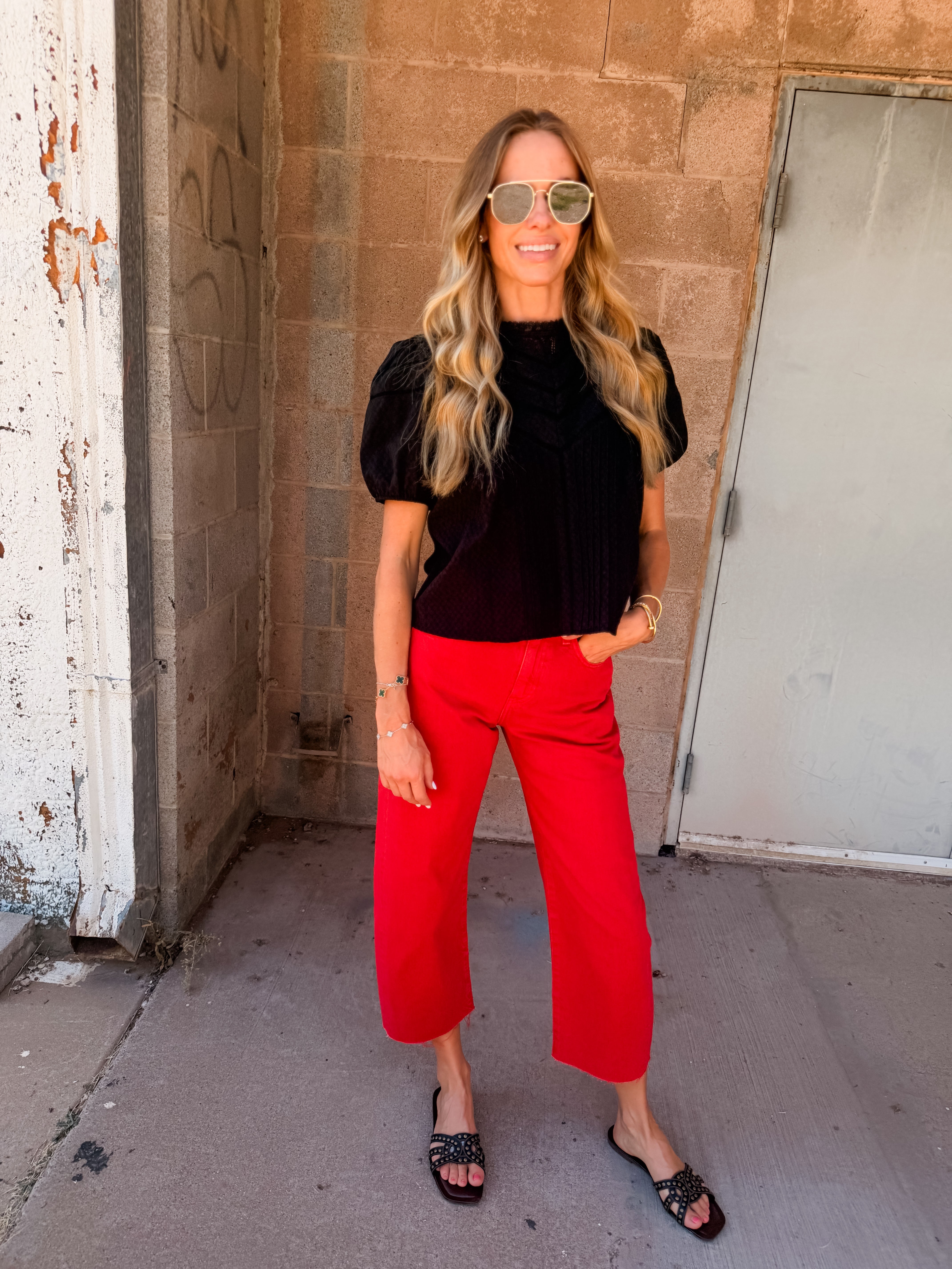 AG Jeans | Hattie Crop - Recording Red
