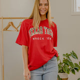LivyLu | Texas Tech Camo Filled Gault Comfort Colors Tee - Red