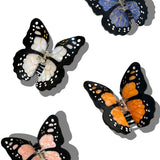 Solar Eclipse | Hand-painted Monarch Butterfly Claw Hair Clip