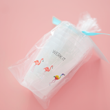 "Werk It" Flamingo Frosted Cups | Set of 6