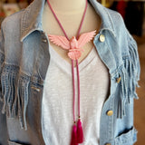 Rahya Jewelry Design | Eagle Bolo Sugar Pink with Bubblegum Pink & Fuchsia