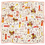Jenni Earle | Silk Scarf - Word Jumble - Square Neck & Hair Scarf