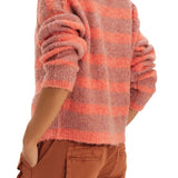 We The Free | Button Collection Cardigan - Peach Combo