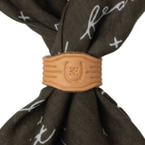 Jenni Earle | Leather Bandana Slide - Cigar Band - Scarf Ring