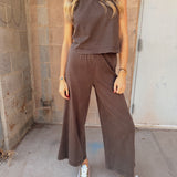 Z Supply | Scout Jersey Crop Flare Pant - Dark Chocolate