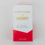 Chez Gagne | Everything is Merry - Shower Steamers - Funny Holiday Gift