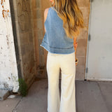 AG Jeans | Saige Wide Leg - Powder/Ecru