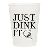 Just Dink it Pickleball Frosted Cups | Set of 10