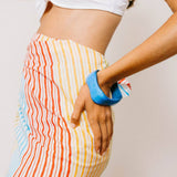 Sunshine Tienda | Coral Bangle Set - Coral, Blue & Yellow
