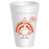 Sassy Cups | Moo! Turkey - Thanksgiving - 10 Pack