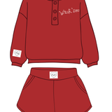 LivyLu | Texas Tech Red Raiders Stitched Red Signature Waffle Top - Red