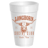 Sassy Cups | Texas - Longhorn Social Club -  10 Pack