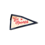 Solar Eclipse | Hand-painted Go Sports Pendant Flag Claw Hair Clip