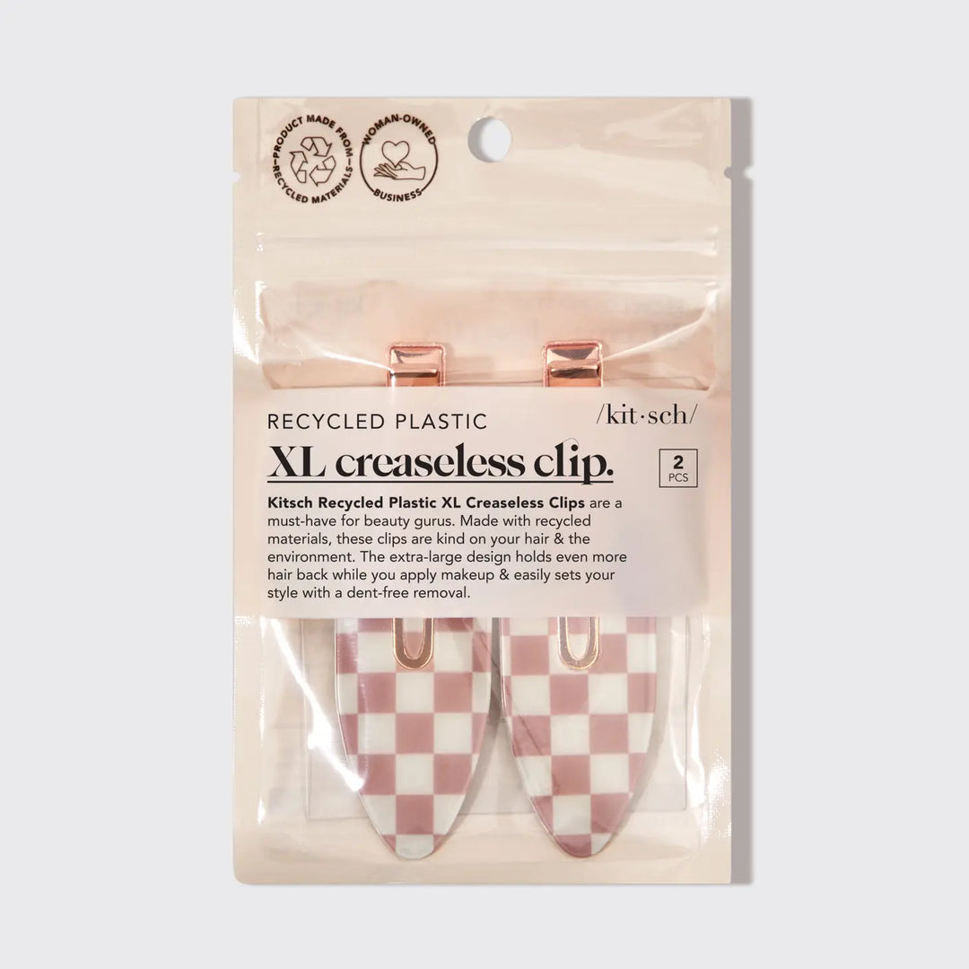 Kitsch Plastic XL Creaseless Clips 2pc | Terracotta