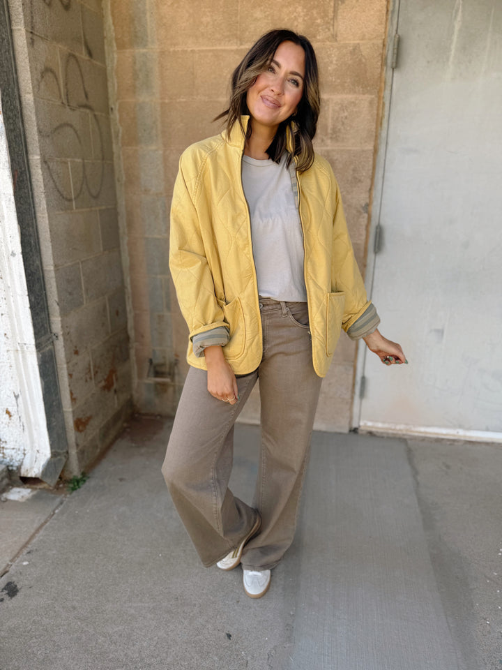 BLACK FRIDAY -AG Jean | Adria - Sulfur Taupe Grey