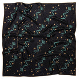 Jenni Earle | Silk Scarf - “Lasso the Stars” - Square Neck & Hair Scarf