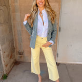 AG Jeans | Saige Wide Leg Crop - Sunlight Yellow