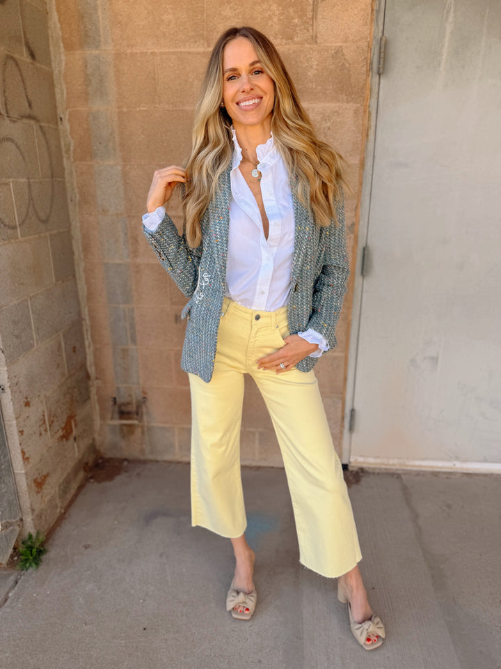 AG Jeans | Saige Wide Leg Crop - Sunlight Yellow