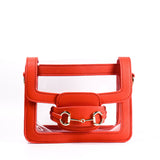 Gameday Luxe | The Ashley Clear Handbag - Red