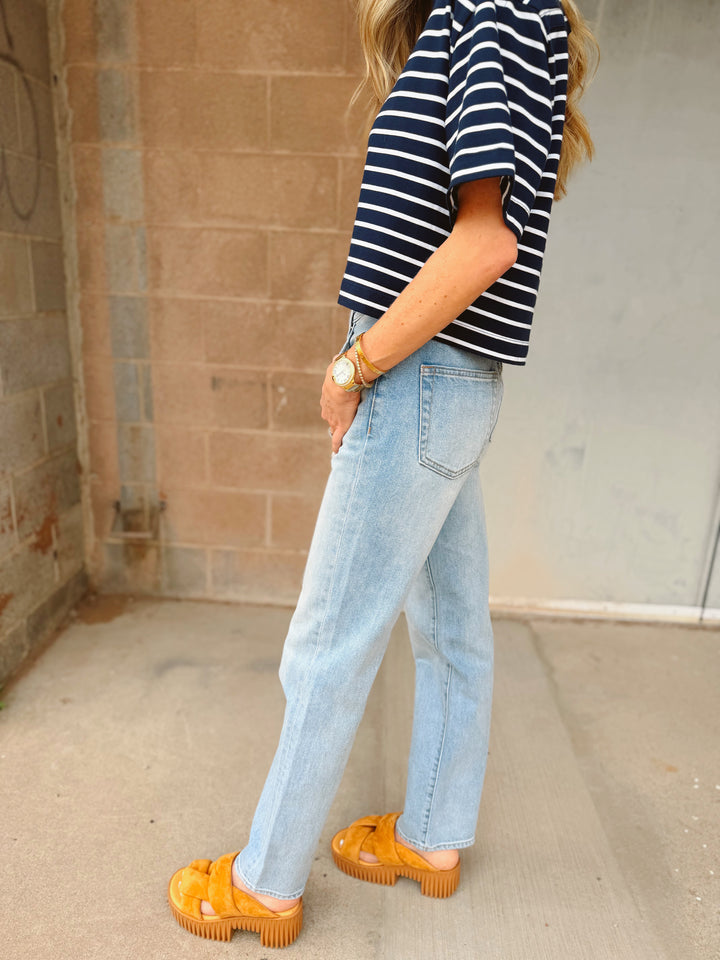 Pistola | Issa Mid Rise Relaxed Straight Jean - Road Trip