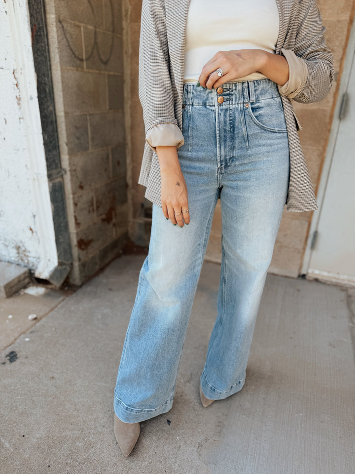 Pistola | Lana High Rise Ultra Wide Leg Jean - Terrace