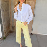 AG Jeans | Saige Wide Leg Crop - Sunlight Yellow