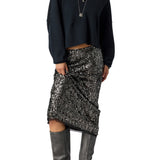 Free People | Party Trick Half Slip - Gunmetal
