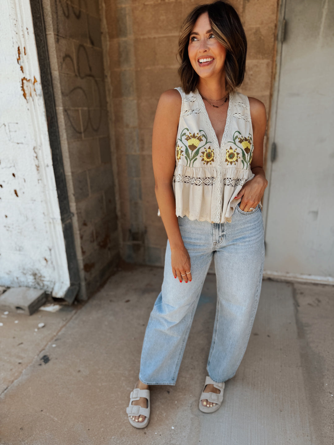 Free People | Bali Vine Whispers Top - Oat Combo