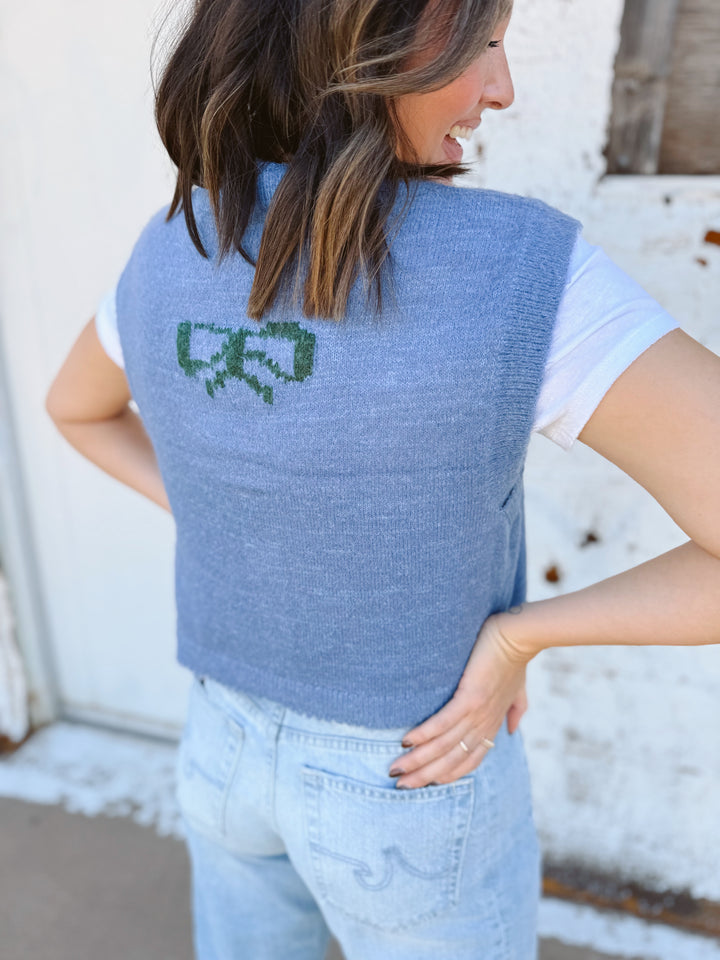 Free People | Be Merry Sweater - Blissful Blue Combo