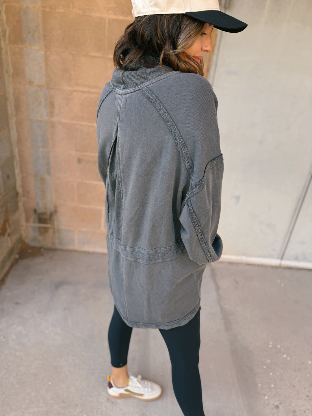 Free People | Boothbay Sweatshirt - Washed Black