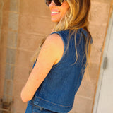 Habitual | Denim Vest - Cornflower Blue