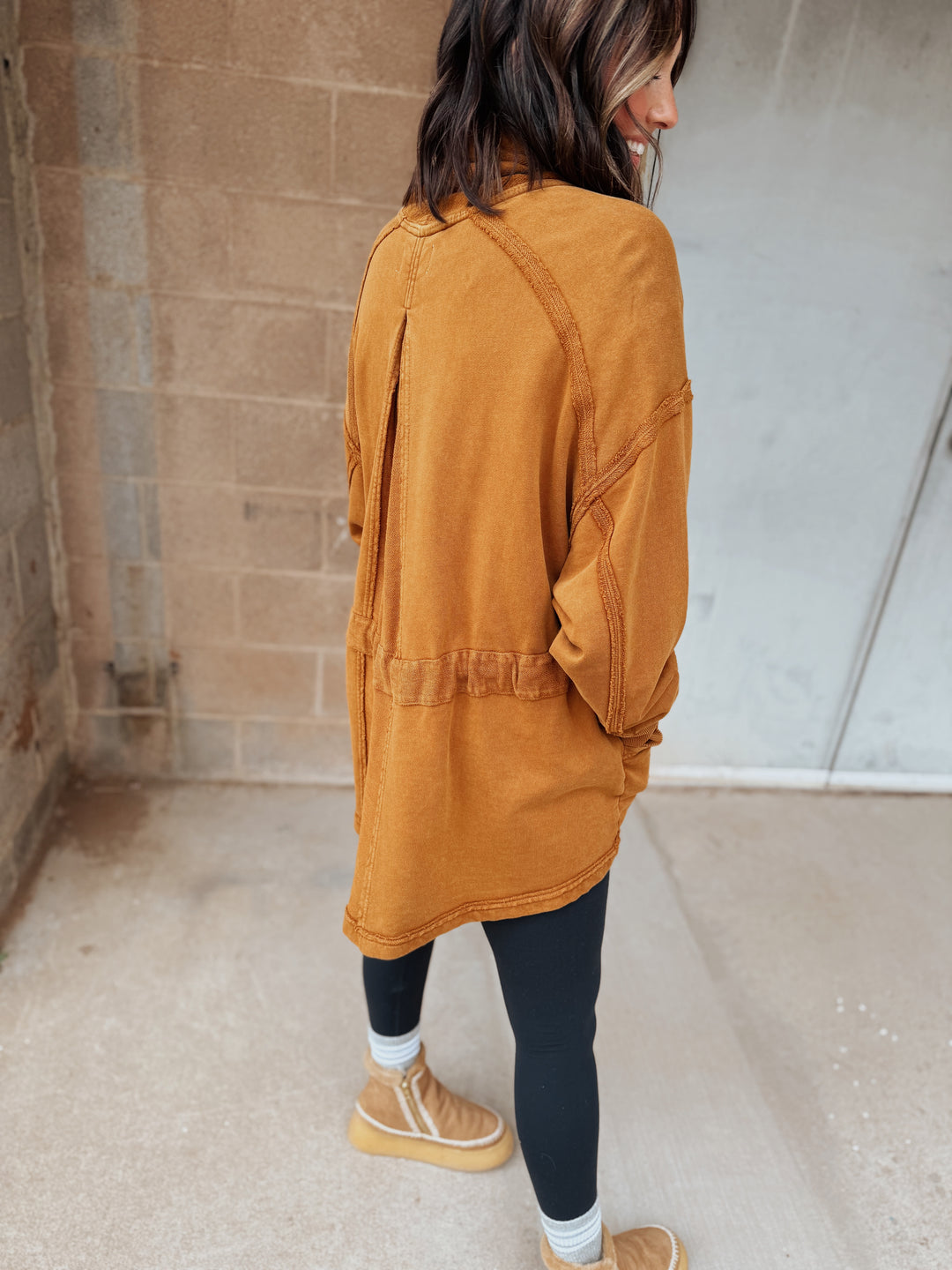 BLACK FRIDAY -Free People | Boothbay Sweatshirt - Chai Tea