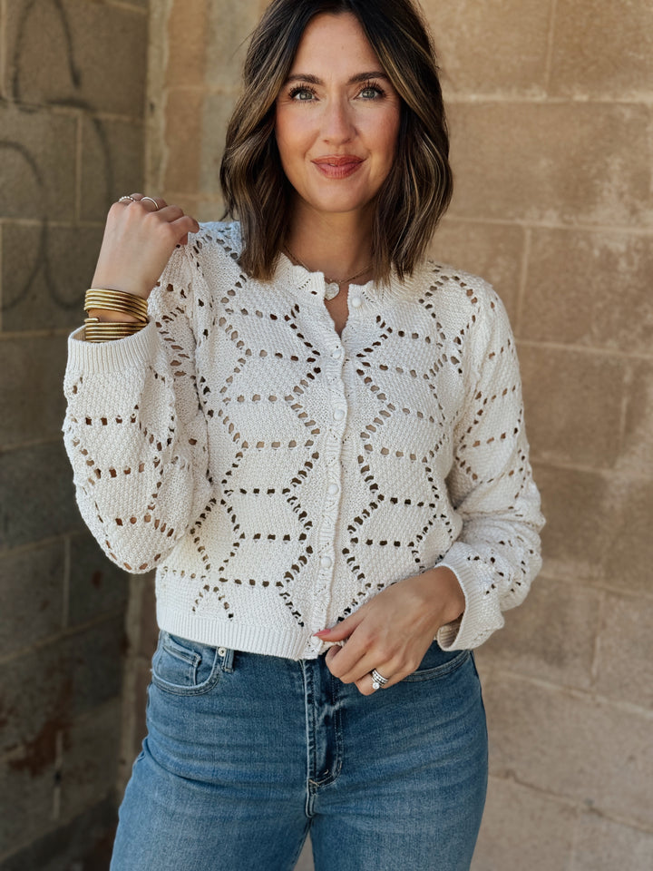 Z Supply | Rosalyn Sweater Cardigan - Crystal