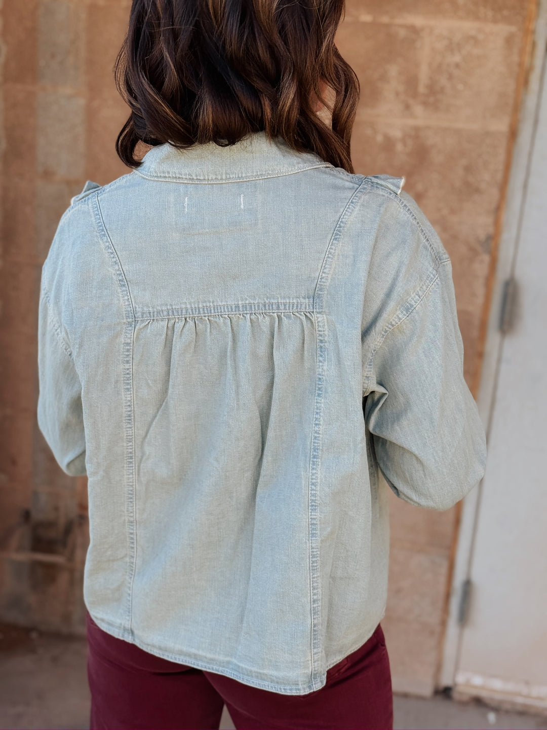 We The Free | Tattered and Ruffled Top - Vintage Tint Wash