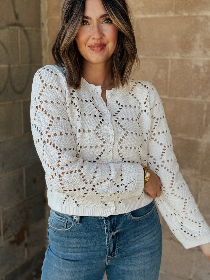 Z Supply | Rosalyn Sweater Cardigan - Crystal