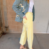 AG Jeans | Saige Wide Leg Crop - Sunlight Yellow