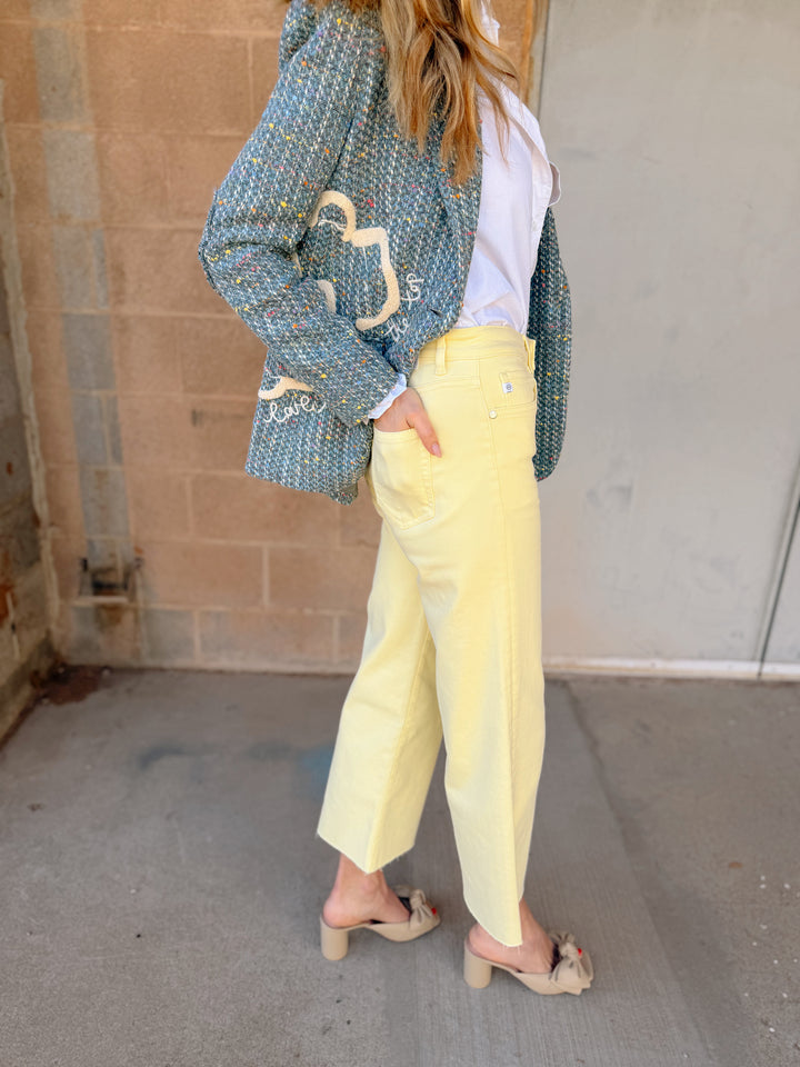 AG Jeans | Saige Wide Leg Crop - Sunlight Yellow