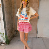 4th of July Mount Rushmore America USA Tee - Off White