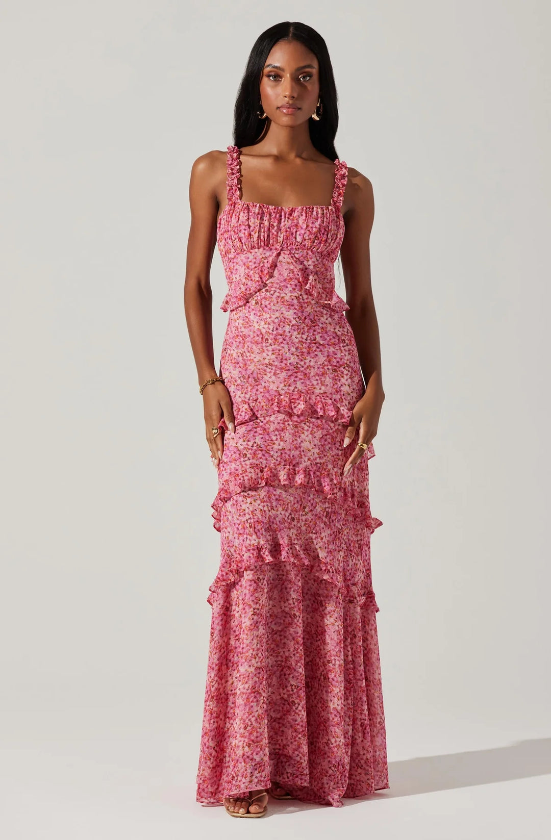 ASTR | Olina Dress - Pink Ditsy