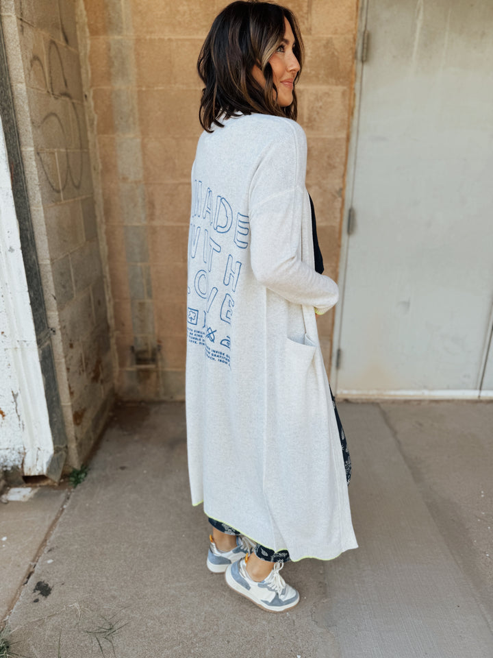 Kerri Rosenthal | Super Duper Made With Love Duster - Oatmeal Heather