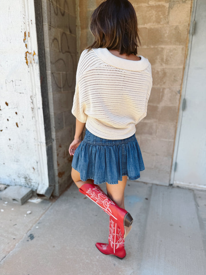 We The Free | Roselle Denim Mini - High Tide