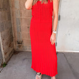 Z Supply | Lexa Sweater Skirt - Kiss Me Red