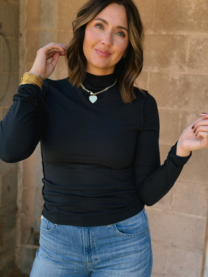 We The Free | Kenzie Long Sleeve Top - Black