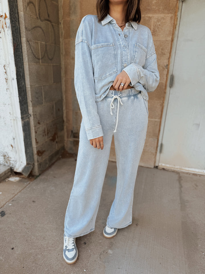 Z Supply | Hunter Knit Denim Pant -  Washed Indigo
