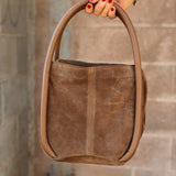 Free People | Barlow Suede Bucket Bag - Cognac