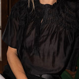 The Shirt | The Hayden Shirt - Black Ruffle