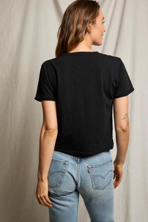 Perfect White Tee | Beckett V-Neck Tee - True Black