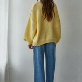 Sadie Tie Front Cardigan Sweater | Yellow