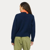 Kerri Rosenthal | Roll Neck Love Reigns Sweater - Indigo Blue